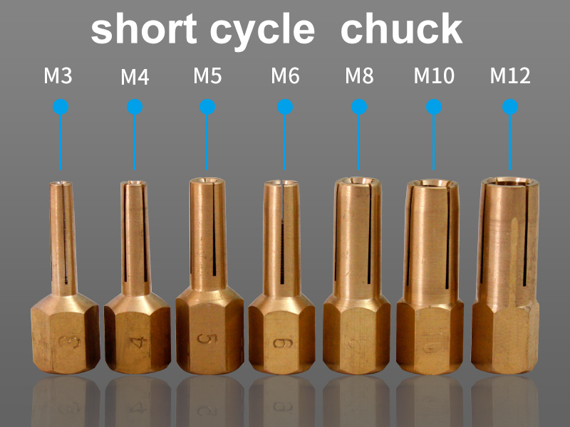 short cycle  stud welding  chuck